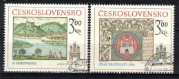 Tchécoslovaquie 1977 Mi 2418-9 (Yv 2251-2), Obliteré - Usati