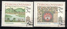 Tchécoslovaquie 1977 Mi 2418-9 (Yv 2251-2), Obliteré - Oblitérés