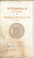 Membre Société Historique & Archéologique Saint-Malo - Excursion Dans Le Mortainais (Manche) Mai 1907 - Mitgliedskarten