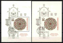 Tchécoslovaquie 1978 Mi 2456 - Bl.35 A+B (Yv BF 43+43 ND), Obliteré - Used Stamps