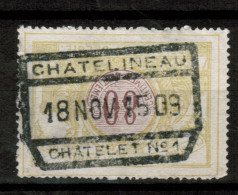 Chemins De Fer TR 39, Obliteration Centrale, CHATELINEAU CHATELET 1 - Autres & Non Classés