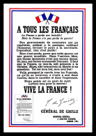 1 24	-	112	-	Une Reproduction De La Célèbre Affiche De I' APPEL Du 18 JUIN 1940 Imprimée à Londres Par Le Gouvernement D - De Gaulle (Generale)