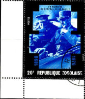 Togo (Rep) Poste Obl Yv: 699/702 En Mémoire Du Général De Gaulle Coin De Feuille (TB Cachet Rond) - De Gaulle (Generale)