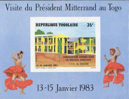 Togo (Rep) Bloc N** Yv:167/172 Visite Du Président Mitterrand Au Togo - Togo (1960-...)