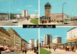 Chemnitz (Karl-Marx-Stadt) Multivues: Wilhelmstraße, Ernst-Thälmann-straße, Straße Der Nationen - Chemnitz (Karl-Marx-Stadt 1953-1990)