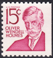 !a! USA Sc# 1288B MNH SINGLE (right Side Cut) - Oliver Wendell Holmes - Nuovi