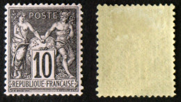 N° 103 10c Noir/lilas N/B Neuf N* TB Cote 45€ - 1898-1900 Sage (Type III)