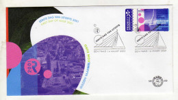Enveloppe 1er Jour PAYS BAS NEDERLAND Oblitération 14/03/2001 - FDC