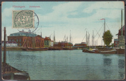 CPA De VLISSINGEN " Dokhaven "  Le 14 VII 1913  Pour Paris Avec 2.5 Vert  Y.T.69 - Vlissingen