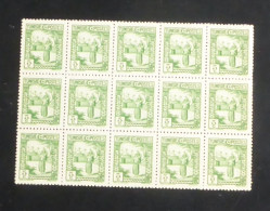 TUNISIE - 1931-33 - N°YT. 164 - Porteuse D'eau 5c Vert - Bloc De 15 - Neuf Luxe** / MNH - Neufs