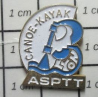 713i Pin's Pins / Beau Et Rare / SPORTS / CANOE KAYAK ASPTT LYON - Kano