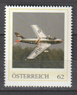 Österreich Personalisierte BM Kampfflugzeuge North American F-86 Sabre ** Postfrisch - Francobolli Personalizzati