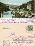 Ansichtskarte Wolkenstein Bahnhof Und Flossplatz 1907  - Wolkenstein