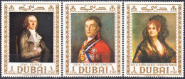 DUBAI 1967, ART, PAINTINGS, COMPLETE MNH SERIES With GOOD QUALITY, *** - Dubai