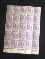 TUNISIE - 1945-49 - N°YT. 286A - Halfaouine 4f Lilas - Bloc De 25 Bord De Feuille - Neuf Luxe** / MNH - Neufs