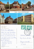 Vacha Geisa: Markt, Kinderkrippe, Schule - Vacha: Markt, Rathaus 1987 - Vacha