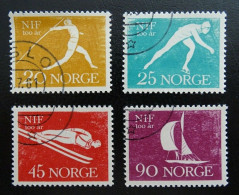 Norwegen Mi 452-455 , Sport , Gestempelt - Oblitérés