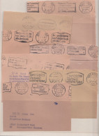 Postscheckamt Essen 10 Verschiedene Briefvorderseiten Mit MWST Aus Den 50er Und 60er Selten Postscheckbriefe 1 - Máquinas Franqueo (EMA)