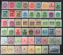 Lot De 53 Timbres Allemagne 1923 - 1922-1923 Emissions Locales