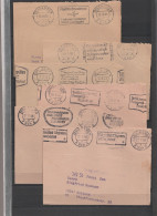 Postscheckamt Essen 10 Verschiedene Briefvorderseiten Mit MWST Aus Den 50er Und 60er Selten Postscheckbriefe 5 - Maschinenstempel (EMA)