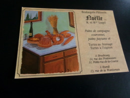 BELLE CARTE PUBLICITE  "BOULANGERIE-PATISSERIE NOELLE...A STRASBOURG" - Other & Unclassified