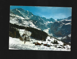 Wengen Ledi Lauterbrunnental Jungfrau Grosshorn Und Breithorn Schweiz Photo Carte Htje - Lauterbrunnen