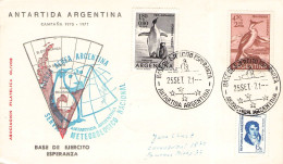 ARGENTINA - AIRMAIL 1971 BASE DE EJERCITO ESPERANZA/ ANTARCTIC / 6102 - Brieven En Documenten