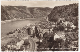 St. Goar A. Rhein. Blick Von Ruine Rheinfels - (Deutschland) - 1958 - St. Goar