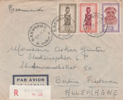 Belgisch Kongo Luftpost Einschreiben Aus Bakwanga Nach Berlin Mit 3 Marken  1951 - Briefe U. Dokumente