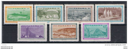 PANAMA:  1958  ESPOSIZIONE  DI  BRUXELLES  -  S. CPL. 7  VAL. N. -  YV/TELL. 318/21 + P.A. 193/95 - Panama