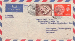 INDIA - AIRMAIL 1956 - STUTTGART/DE / 6107 - Lettres & Documents