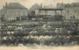 49 - Chemillé - Le Marché Aux Boeufs - Animée - CPA - Voir Scans Recto-Verso - Chemille