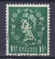 Great Britain Perfin Perforé Lochung  'MPP' 1952 Mi. 259 X, QEII. (2 Scans) - Perforés