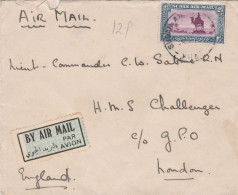 Sudan Luftpostbrief 1934 Nach London Mit Eine Marke - Soudan (...-1951)