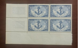 France  Bloc De 4 Timbres Neuf** YV N° 889 Troupes Coloniales - Feuilles Complètes