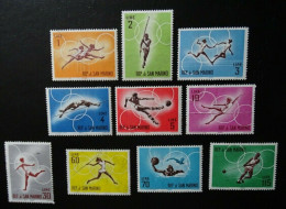 San Marino Mi 782-791 ** , Sport - Unused Stamps