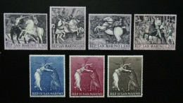 San Marino Mi 914-917 + 918-920 ** , Gemälde - Unused Stamps