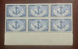 France  Bloc De 6 Timbres Neuf** YV N° 889 Troupes Coloniales - Feuilles Complètes