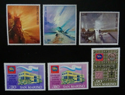 San Marino Mi 936-938 + 977-979 ** - Unused Stamps