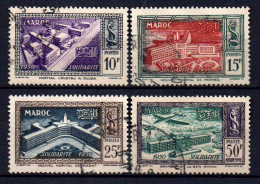 Maroc - 1950 - Hopitaux    - N° 302 à 304 + PA 83 - Oblit - Used - Gebruikt