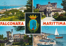 CARTOLINA  B24 FALCONARA MARITTIMA,ANCONA,MARCHE-SPIAGGIA,MARE,SOLE,ESTATE,VACANZA,BARCHE,BELLA ITALIA,VIAGGIATA 1966 - Ancona