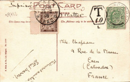 N°29722 -timbre Txe  Bord De Feuille 10c Sur Carte Du Royaume Uni -cachet T 10- - 1960-.... Lettres & Documents