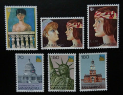 San Marino Mi 1099-1101 + 1115-1117 ** - Unused Stamps