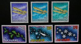 San Marino Mi 1165-1167 + 1169-1171 ** - Unused Stamps