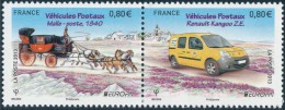 SALE!!! FRANCIA FRANCE FRANKREICH 2013 EUROPA CEPT POSTAL VEHICLES 2 Stamps Set Se-tenant MNH ** - 2013