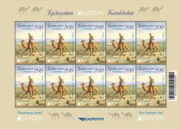 KAZAJISTÁN  KAZAKHSTAN 2013 EUROPA CEPT POSTAL VEHICLES - Sheetlet Of 10 Stamps MNH ** - 2013