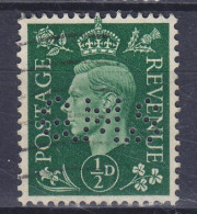 Great Britain Perfin Perforé Lochung 'G.M.S' 1937 Mi. 198 X, GV. (2 Scans) - Perfins