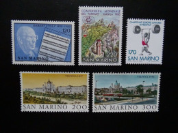 San Marino Mi 1219 + 1220 + 1221 + 1227-1228 ** - Unused Stamps