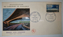 Enveloppe 1er Jour Inauguration Aéroport Orly 1961 - 1 - Andere & Zonder Classificatie