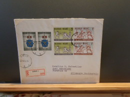 104/405 LETTRE BELGE RECOMM. 1963 - Storia Postale